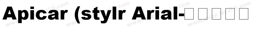 Apicar (stylr Arial字体转换